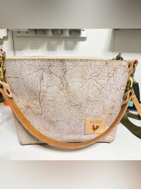 Birch White leather Sling Bag